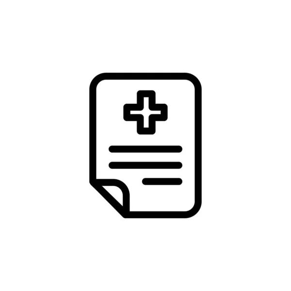 Illustration Vektorgrafik Der Krankenakte Symbol Fit Für Diagnose Information Symbol — Stockvektor