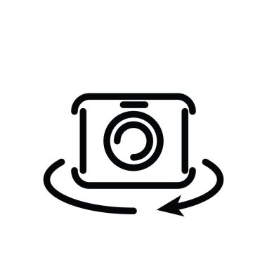 Fotoğraf ikonunun İllüstrasyon Vektörü grafiği. Stüdyo, fotoğraf, görüntü vs. için uygun.