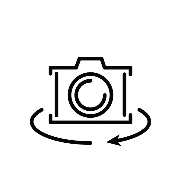 Ilustração Gráfico Vetorial Ícone Fotografia Ajuste Para Estúdio Fotografia Imagem — Vetor de Stock