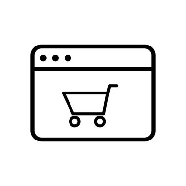 Tarayıcı simgesinin İllüstrasyon Vektörü grafiği. İnternet, uygulama, yazılım, uygulama vs. için uygun.