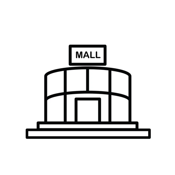 Ilustração Gráfico Vetorial Edifício Shopping Apto Para Supermercado Varejo Construção —  Vetores de Stock