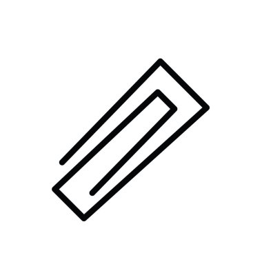 Kağıt ataç simgesinin illüstrasyon Vektörü grafiği. Belge, ofis, eklenti, not, kırtasiye, ileti, eklenti, dosya vb için uygun.