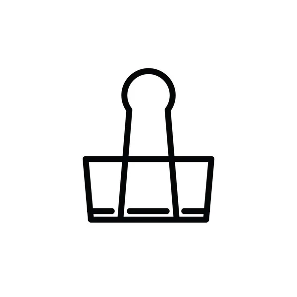 Kağıt ataç simgesinin illüstrasyon Vektörü grafiği. Belge, ofis, eklenti, not, kırtasiye, ileti, eklenti, dosya vb için uygun.