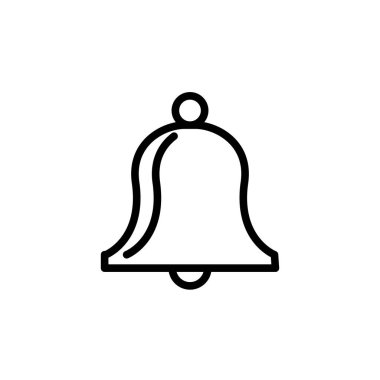 Çan simgesinin İllüstrasyon Vektörü grafiği. Ses, işaret, alarm, çağrı, uyarı, basit tasarım, kapı zili, sinyal, nesne, bildirim, anımsatma, ton vs. için uyar.