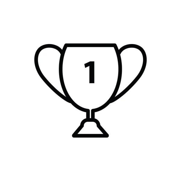 Illustration Vector Graphic Trophy Cup Icon Fit Champion Reward Award — Stock Vector