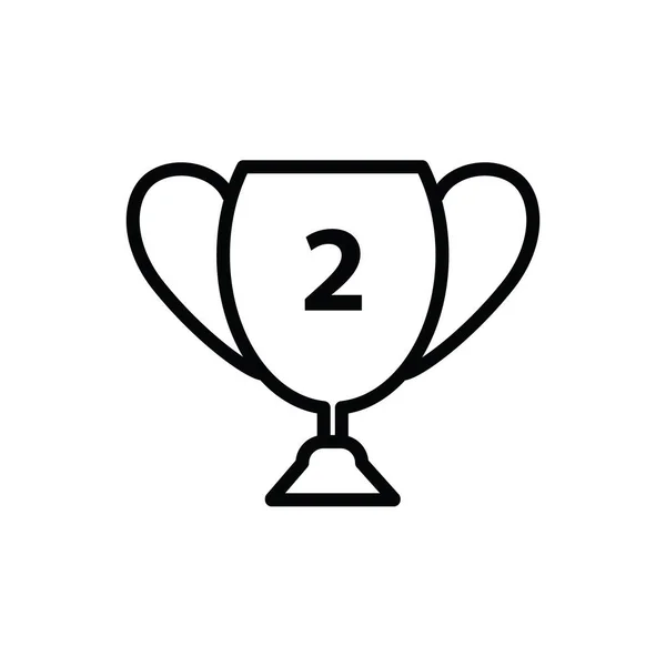 Illustration Vector Graphic Trophy Cup Icon Fit Champion Reward Award — Stock Vector
