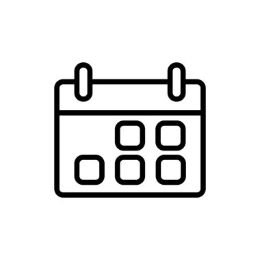 Takvim simgesinin Çizim Vektörü grafiği. Ajandaya uygun, unutmayın, uygulama, hatırlatma vs..
