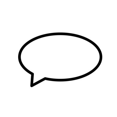 Kabarcık konuşma ikonunun İllüstrasyon Vektörü grafiği. Sohbet, sohbet, tartışma, diyalog vs. için uygun.