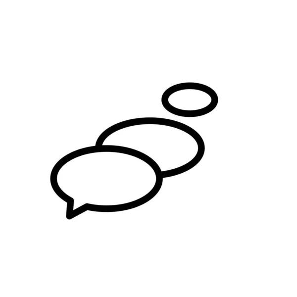 Illustration Vektorgrafik Des Sprechblasensymbols Fit Für Chat Gespräch Diskussion Dialog — Stockvektor
