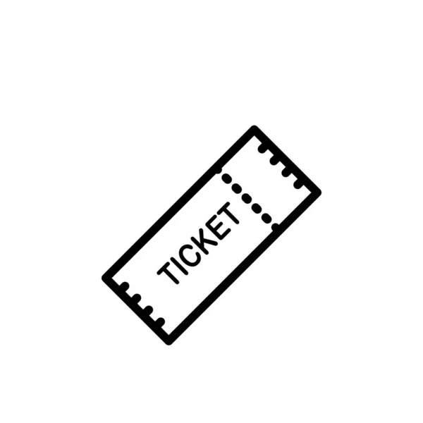 Ilustração Gráfico Vetorial Ícone Ticket Apto Para Show Teatro Cinema —  Vetores de Stock