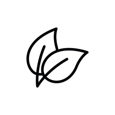 Yaprak ikonunun İllüstrasyon Vektörü grafiği. Ağaca uygun, bitkisel, ekoloji, taze vs..