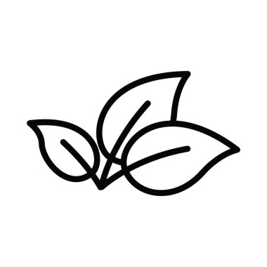 Yaprak ikonunun İllüstrasyon Vektörü grafiği. Ağaca uygun, bitkisel, ekoloji, taze vs..