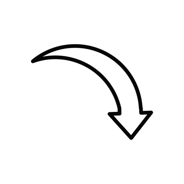 Illustration Graphique Vectoriel Icône Flèche Adapté Navigation Direction Retour Etc — Image vectorielle
