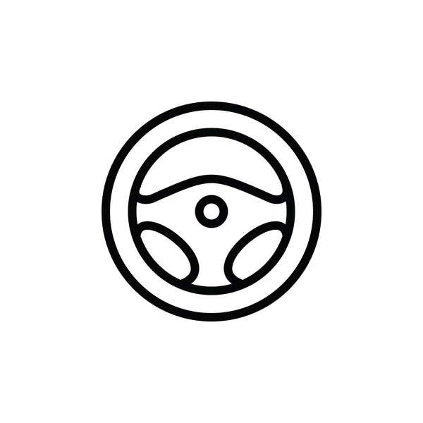 Иллюстрация Векторная Графика Иконки Рулевого Колеса Автомобиля Fit Automobile Drive — стоковый вектор