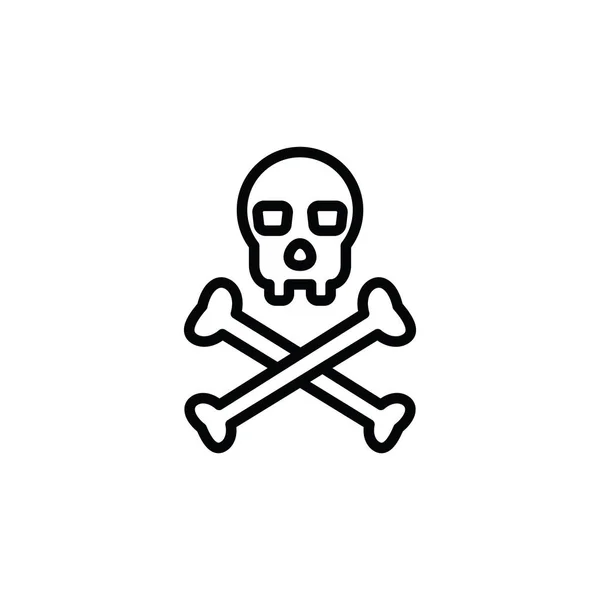 Illustratie Vectorgrafiek Van Piratenpictogram Geschikt Voor Piraten Vlag Avontuur Gevaar — Stockvector