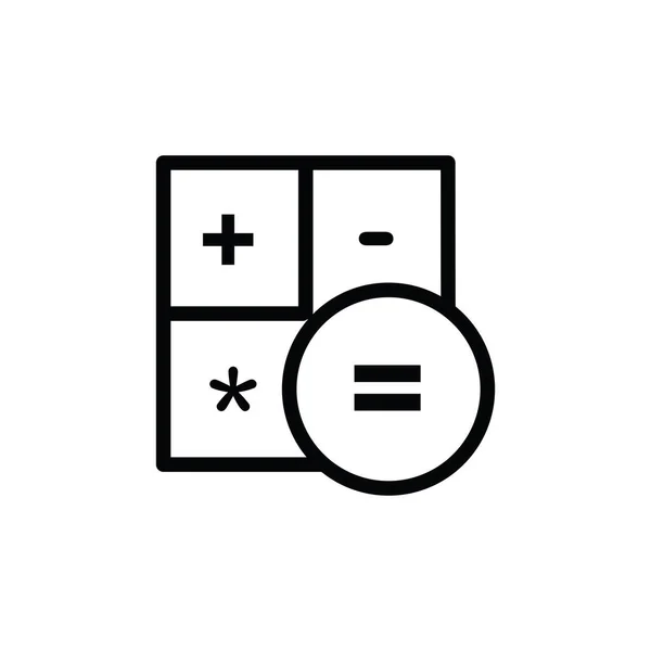 Ilustração Gráfico Vetorial Ícone Calculadora Apto Para Contabilidade Economia Comércio —  Vetores de Stock