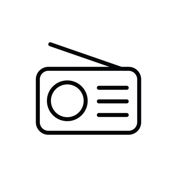 Illustratie Vectorgrafiek Van Radiopictogram Geschikt Voor Radio Omroep Tuning Zenderradio — Stockvector