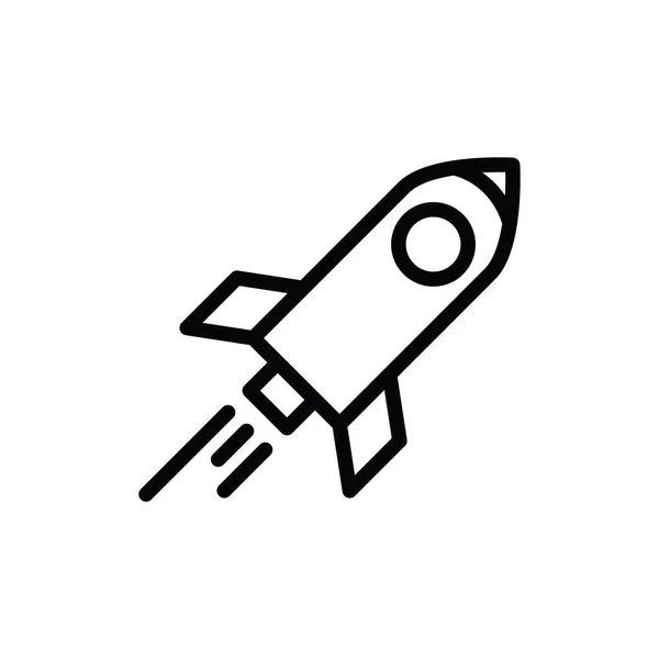 Ilustrační Vektorová Grafika Ikony Rakety Vhodné Pro Kosmickou Loď Budoucnost — Stockový vektor