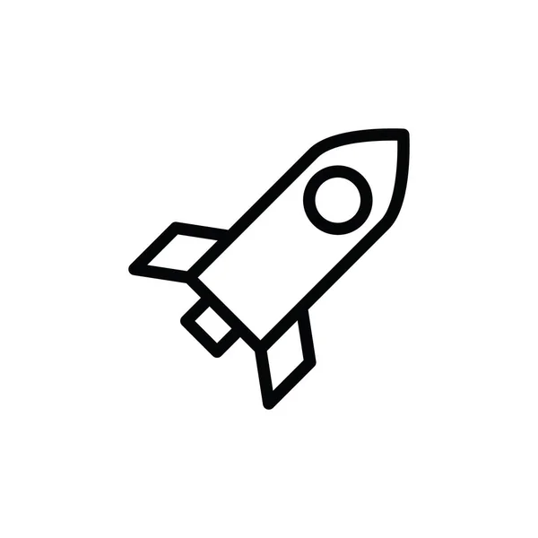 Ilustrační Vektorová Grafika Ikony Rakety Vhodné Pro Kosmickou Loď Budoucnost — Stockový vektor