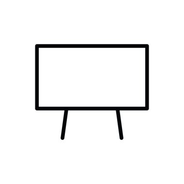 Kara tahta simgesinin İllüstrasyon Vektörü grafiği. Sınıf için uygun, çalışma, öğrenme, öğretim, ders vs..