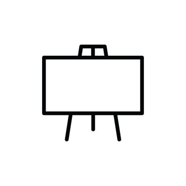 Kara tahta simgesinin İllüstrasyon Vektörü grafiği. Sınıf için uygun, çalışma, öğrenme, öğretim, ders vs..