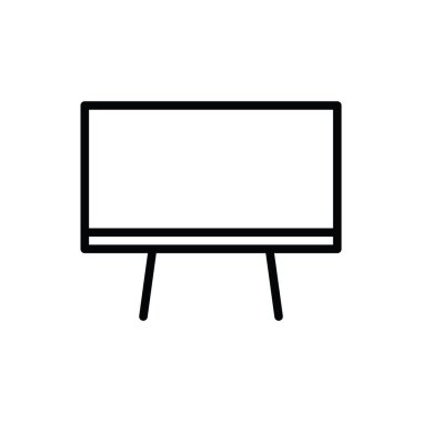 Kara tahta simgesinin İllüstrasyon Vektörü grafiği. Sınıf için uygun, çalışma, öğrenme, öğretim, ders vs..