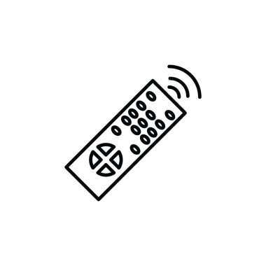 Uzaktan kumanda simgesinin Çizim Vektörü grafiği. Televizyon, oyuncu, video, elektronik vs. için uygun.