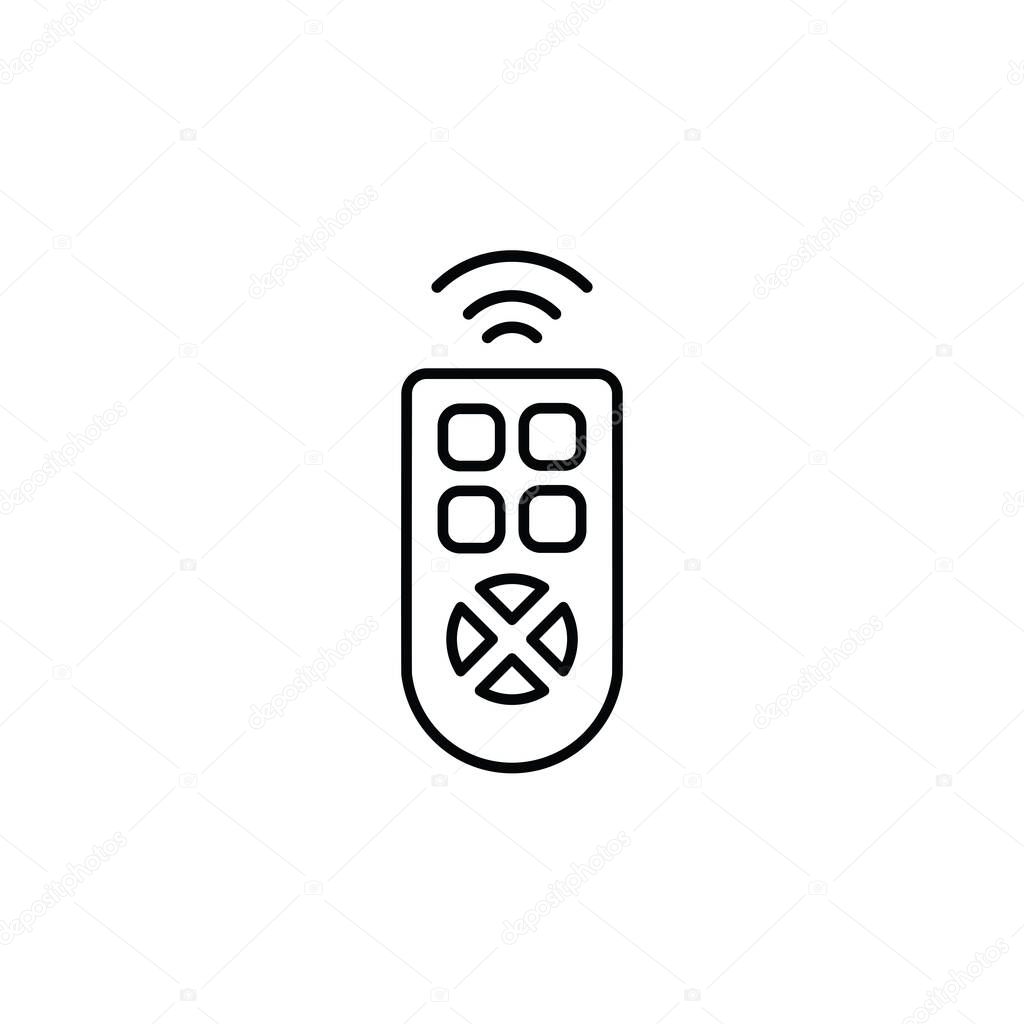 Illustration Vector graphic of remote control icon. Fit for television, player, video, electronic etc.