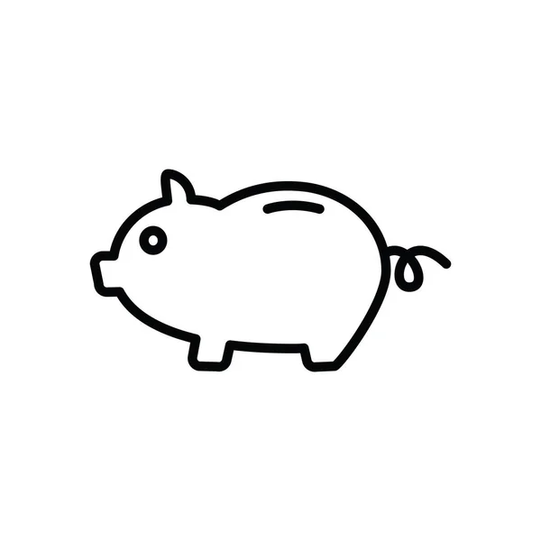 Illustration Vektorgrafik Des Sparschweinsymbols Fit Für Sparen Banken Investitionen Finanzen — Stockvektor