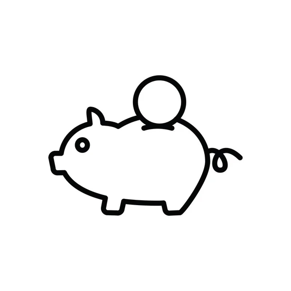 Illustration Graphique Vectoriel Icône Tirelire Adapté Pour Épargne Banque Investissement — Image vectorielle