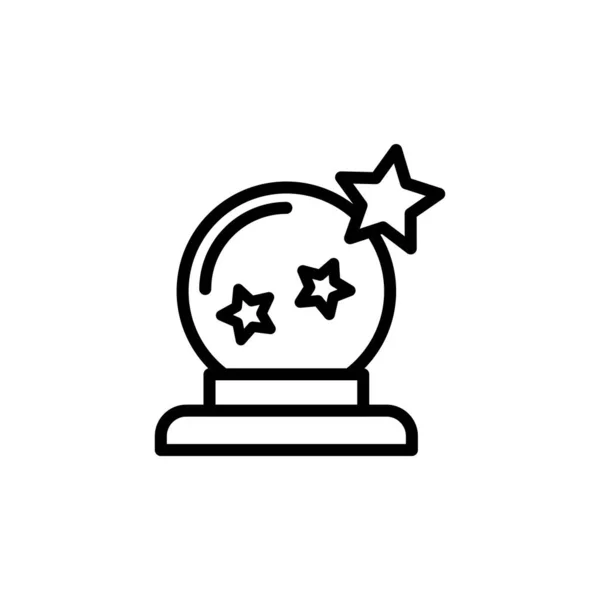 Illustration Vector Graphic Magic Ball Icon Fit Magician Fortune Prediction — Stock Vector