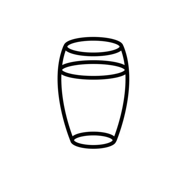 Illustration Vektorgrafik Des Glaswassersymbols Fit Für Sauber Behälter Frische Usw — Stockvektor