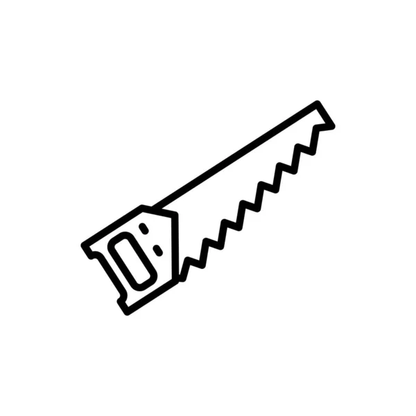 Ilustrační Vektorová Grafika Ikony Saw Vhodné Pro Opracování Dřeva Mechanické — Stockový vektor