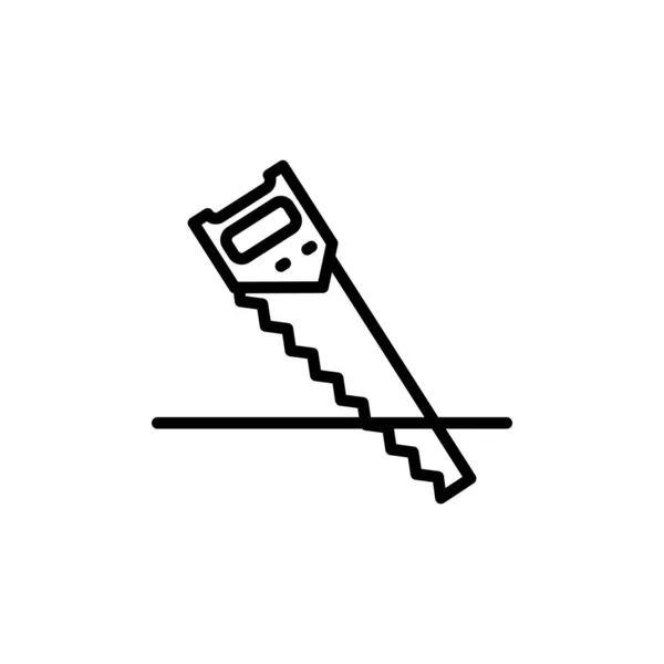 Иллюстрационный Векторный Рисунок Пилы Подходит Деревообработки Механики Плотника — стоковый вектор