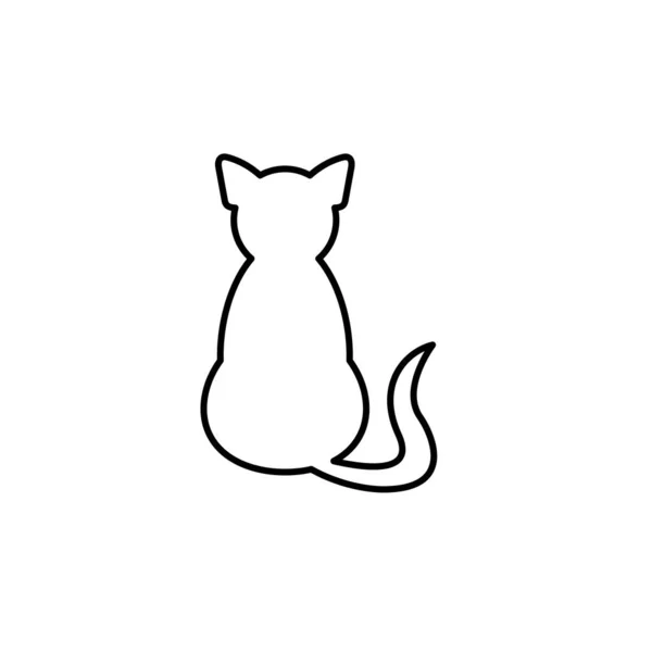 Super simple cat outline for an icon