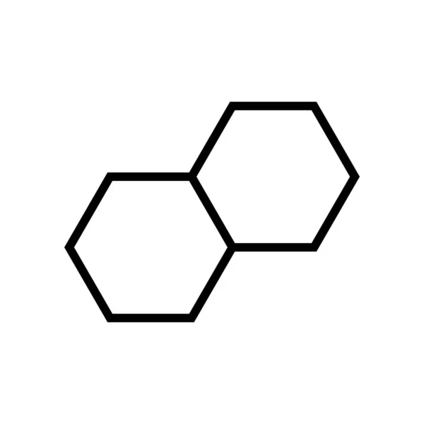 イラストハニカムアイコンのベクトルグラフィック ハーブなどに合う — ストックベクタ