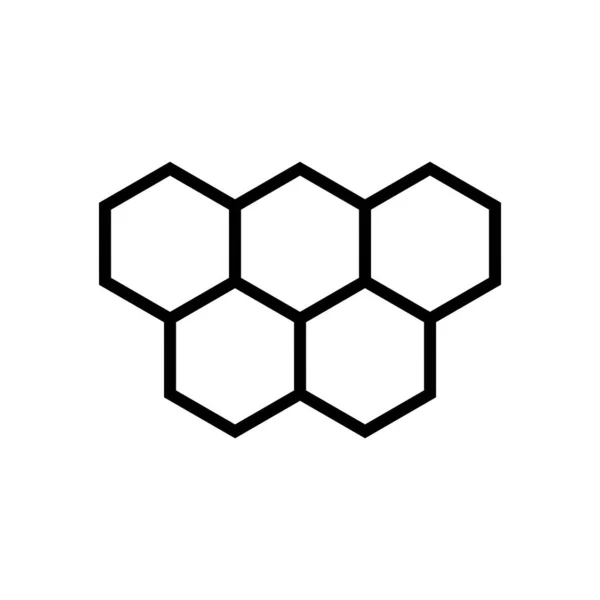 Illustratie Vectorafbeelding Van Het Honingraatpictogram Geschikt Voor Natuurlijk Gezond Kruid — Stockvector