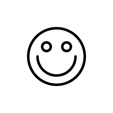 Gülümseme ikonunun İmaj Vektörü grafiği. Komikliğe, mutluluğa, eğlenceye vesaire uygun..