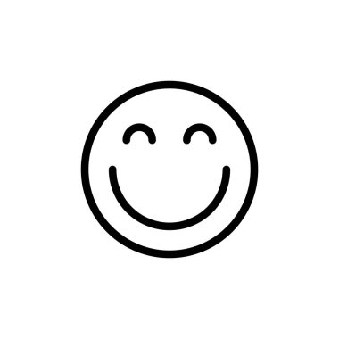 Gülümseme ikonunun İmaj Vektörü grafiği. Komikliğe, mutluluğa, eğlenceye vesaire uygun..