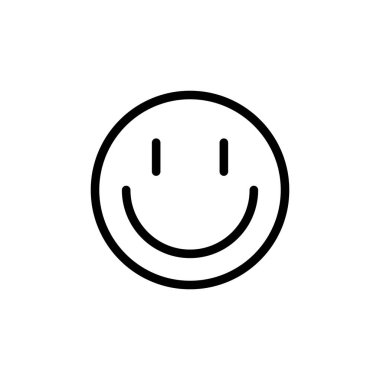 Gülümseme ikonunun İmaj Vektörü grafiği. Komikliğe, mutluluğa, eğlenceye vesaire uygun..