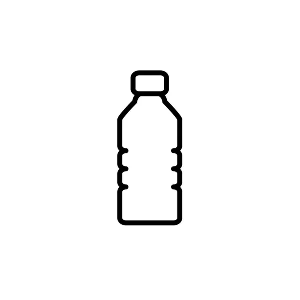 Illustratie Vectorgrafiek Van Het Plastic Pictogram Van Fles Geschikt Voor — Stockvector