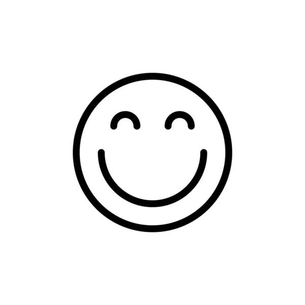 Ilustración Vector Gráfico Del Icono Sonrisa Ajuste Para Divertido Feliz — Vector de stock