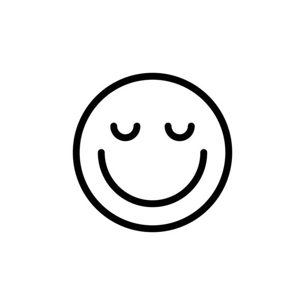 Ilustración Vector Gráfico Del Icono Sonrisa Ajuste Para Divertido Feliz — Vector de stock