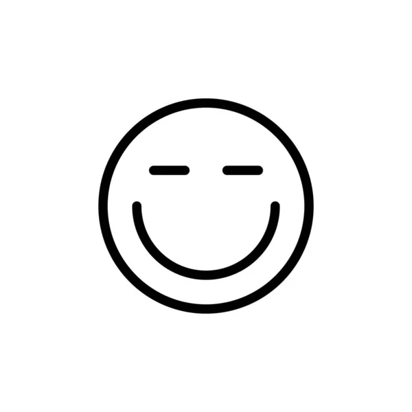 Ilustración Vector Gráfico Del Icono Sonrisa Ajuste Para Divertido Feliz — Vector de stock