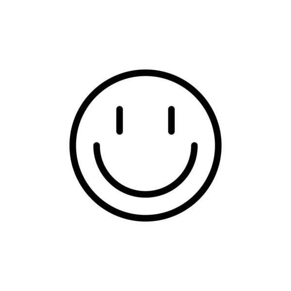 Ilustración Vector Gráfico Del Icono Sonrisa Ajuste Para Divertido Feliz — Vector de stock