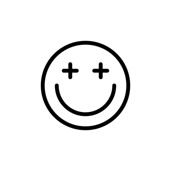 Ilustracja Wektor Grafiki Ikony Uśmiechu Nadaje Się Zabawy Zabawy Szczęścia — Wektor stockowy