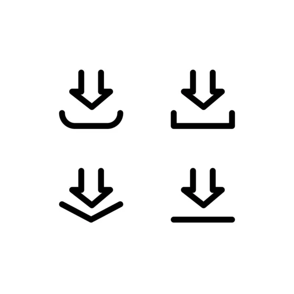 Illustration Vektorgrafik Des Download Symbols Fit Für Website Technologie Internet — Stockvektor