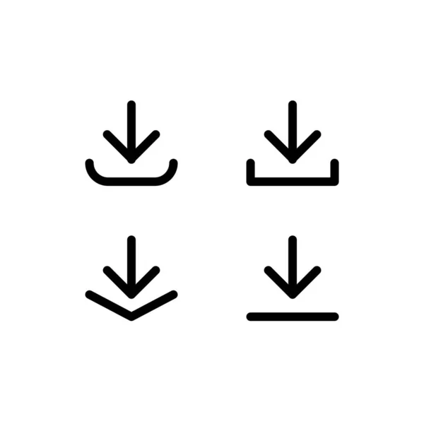 Illustration Vektorgrafik Des Download Symbols Fit Für Website Technologie Internet — Stockvektor