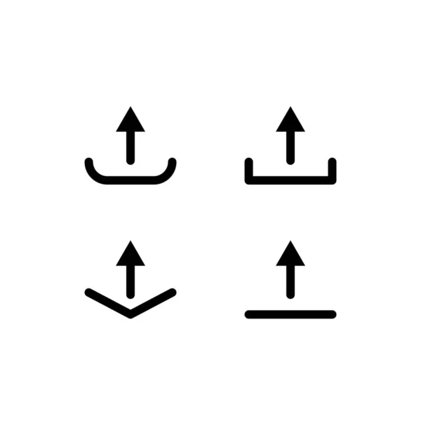 Ilustração Gráfico Vetorial Ícone Upload Ajuste Para Web Site Tecnologia — Vetor de Stock