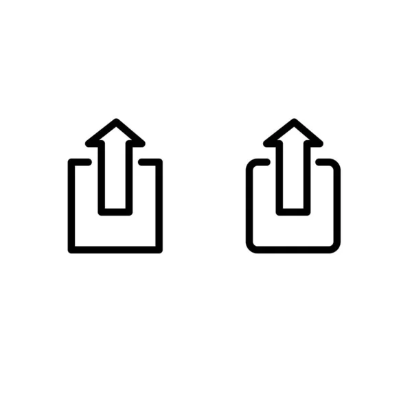 Illustration Vektorgrafik Des Upload Symbols Fit Für Website Technologie Internet — Stockvektor